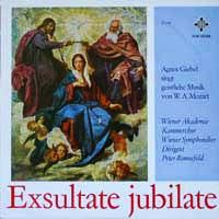 Cover Agnes Giebel / Wiener Akademie Kammerchor / Wiener Symphoniker - W.A. Mozart: Exsultate jubilate