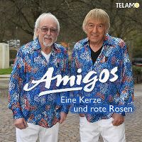Cover Amigos - Eine Kerze und rote Rosen