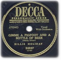 Cover Billie Holiday - Gimme A Pigfoot And A Bottle Of Beer