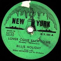 Cover Billie Holiday - Lover Come Back To Me