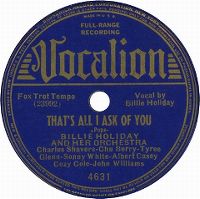 Cover Billie Holiday - That's All I Ask Of You