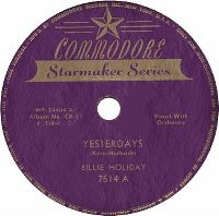Cover Billie Holiday - Yesterdays