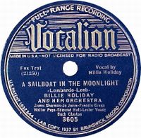 Cover Billie Holiday & Her Orchestra - A Sailboat In The Moonlight