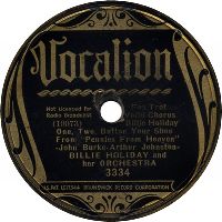 Cover Billie Holiday & Her Orchestra - One,  Two,  Button Your Shoe