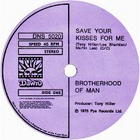 Cover Brotherhood Of Man - Save Your Kisses For Me