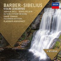 Cover David Zinman / Philharmonia Orchestra / Vladimir Ashkenazy - Barber - Sibelius: Violin Concertos