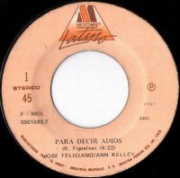 Cover José Feliciano & Anne Kelley - Para decir adiós