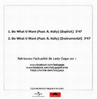 Cover Lady Gaga feat. R. Kelly - Do What U Want
