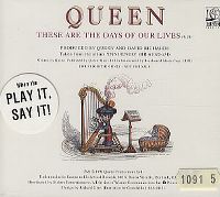 Cover Queen - These Are The Days Of Our Lives