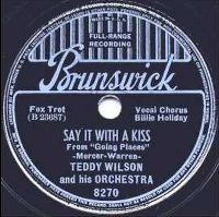 Cover Teddy Wilson & His Orchestra - Say It With A Kiss
