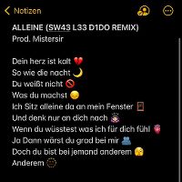 Cover Yung Hurn - Alleine